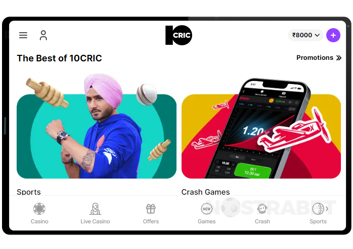 10cric mobile website