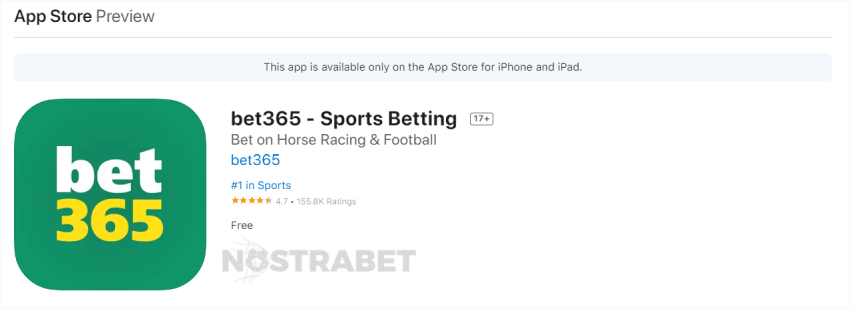 bet365 app store превю