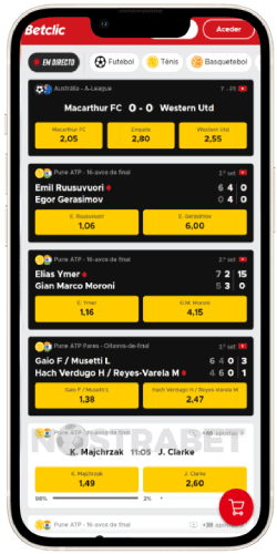 Betclic app ios apostas ao vivo