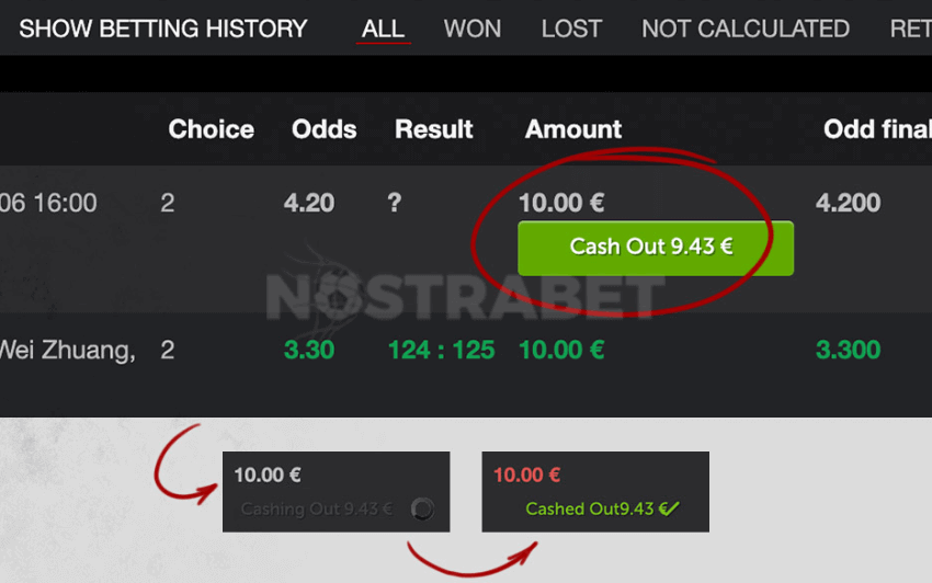 betsafe cashout confirm