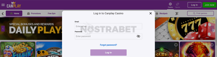 canplay casino login