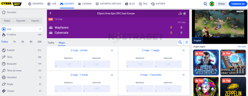 apostas ao vivo cyberbet