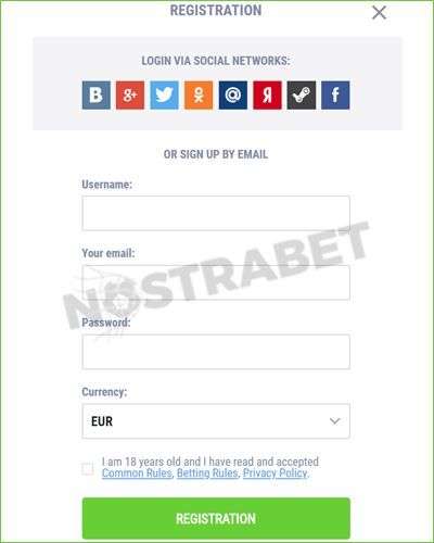 ggbet registration form