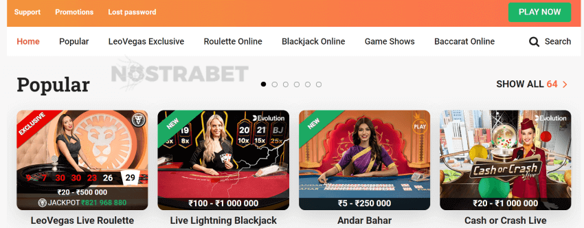 leovegas live casino