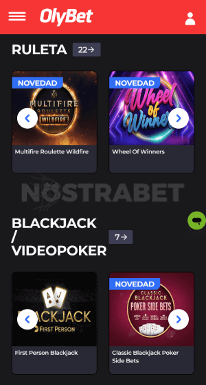 OlyBet movil casino