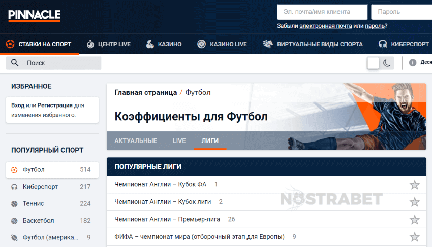 pinnacle ставки на спорт