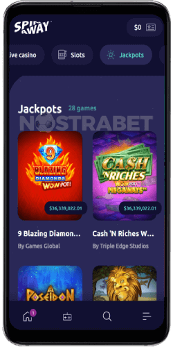 SpinAway casino mobile