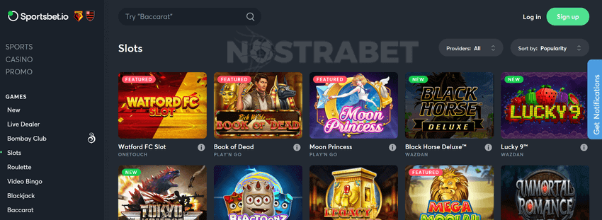 sportsbet.io casino slot games