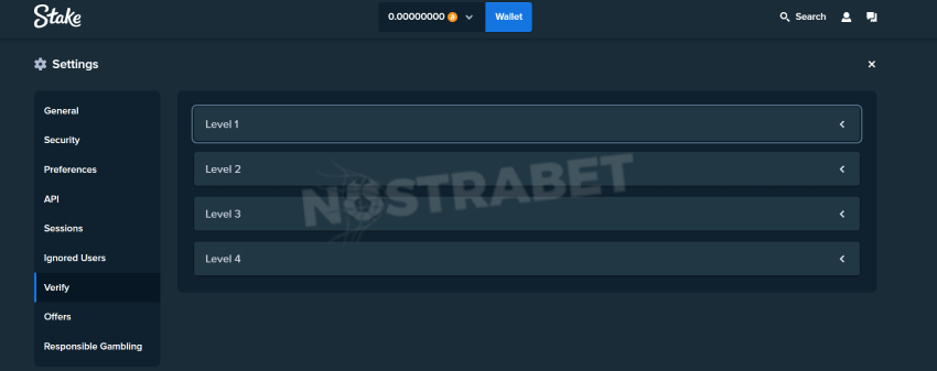 stake verification levels