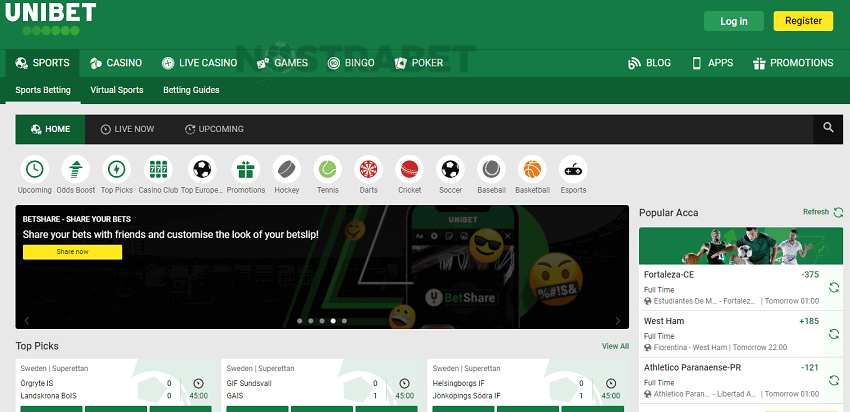 unibet website design ca