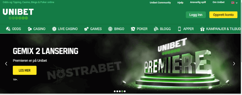 unibet hjemmeside