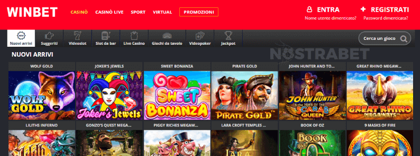 slot del casinò winbet